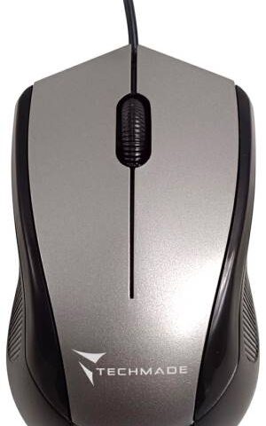 Techmade Mouse Ottico Usb Con Filo TM-XJ15 Grey