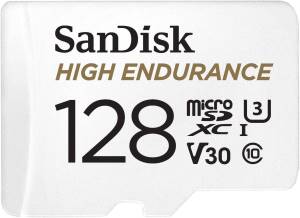 SanDisk High Endurance MicroSD 128GB C10 SDXC 100MB/s