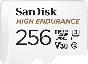SanDisk HIGH Endurance MicroSDXC-I 256GB C10 UHS U3 100MB/s + Ad.SD