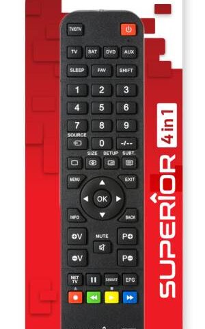 Superior Telecomando Universale 4 in 1 Light