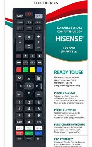 Superior Telecomando Universale Hisense funzioni Smart TV SM
