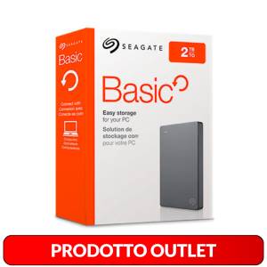 Seagate HDD Esterno Cnf Danneggiata STJL2000400 Basic 2TB 2.5" USB
