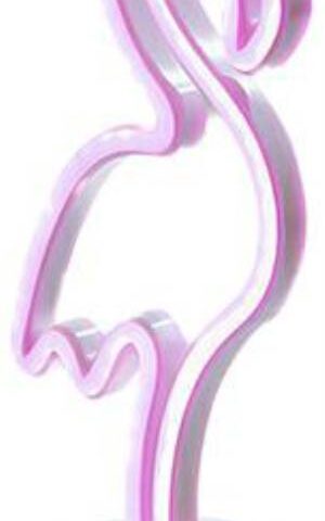 Muitomas Lampada Led Neon Flamingo Type-C Rosa