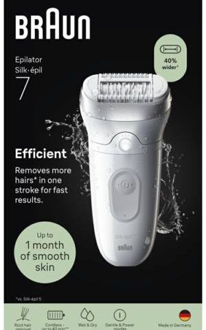 Braun Epilatore Elettrico Silk-épil 7 SE7000 Silver