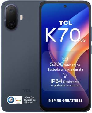 TCL K70 4+128GB 6.8" 5G Indigo Black DS OPT
